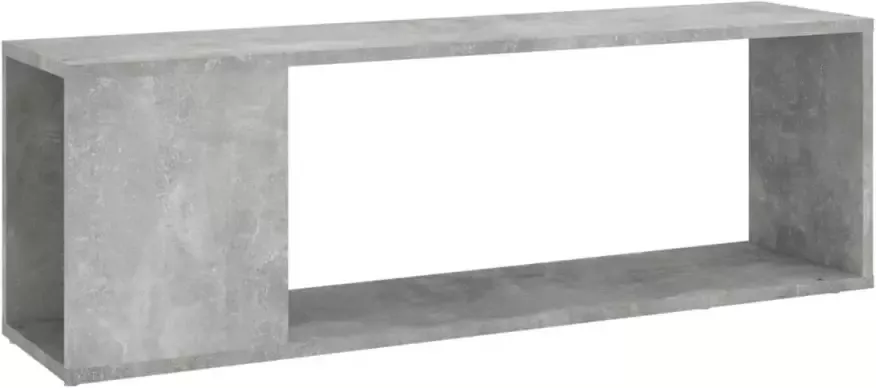 VidaXL Tv-meubel 100x24x32 cm bewerkt hout betongrijs - Foto 1