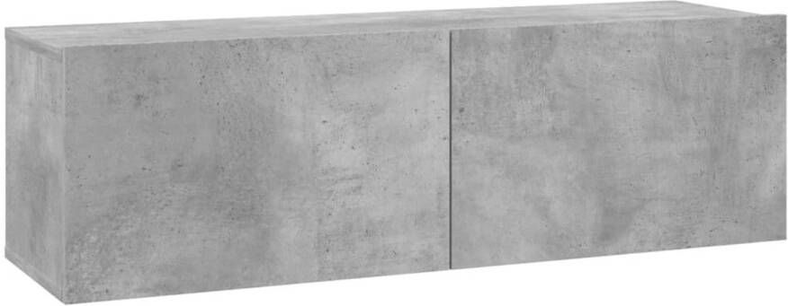 VidaXL -Tv-meubel-100x30x30-cm-bewerkt-hout-betongrijs - Foto 1