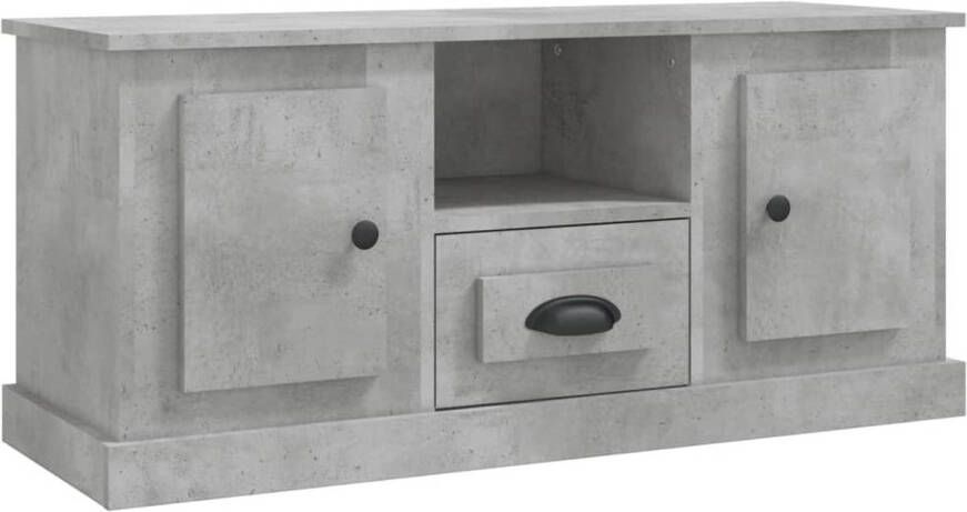 VidaXL -Tv-meubel-100x35 5x45-cm-bewerkt-hout-betongrijs