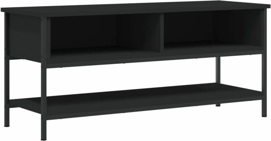 VidaXL -Tv-meubel-100x35x45-cm-bewerkt-hout-zwart