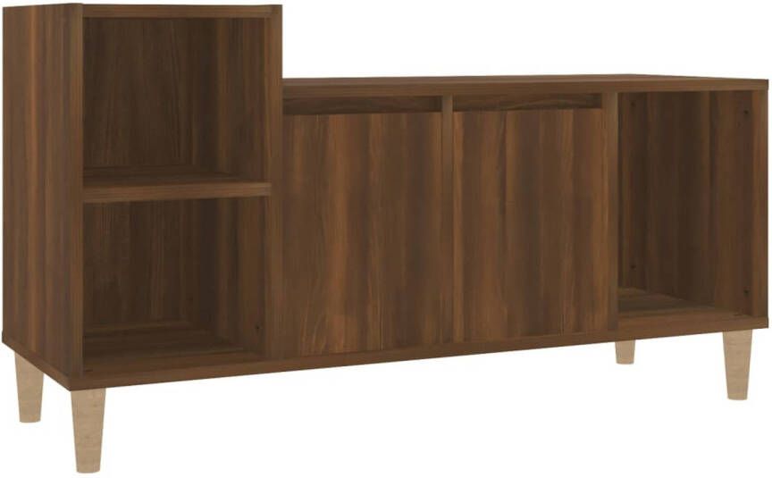 VidaXL -Tv-meubel-100x35x55-cm-bewerkt-hout-bruineikenkleurig - Foto 1