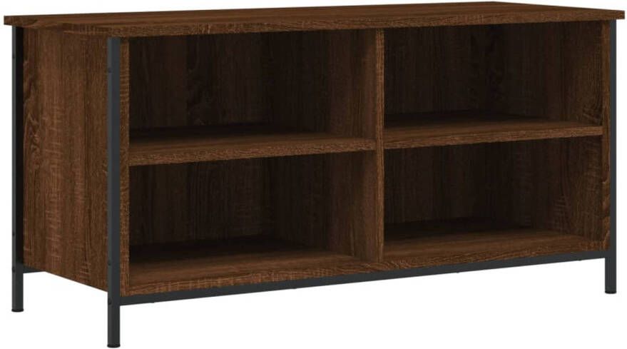 VidaXL -Tv-meubel-100x40x50-cm-bewerkt-hout-bruineikenkleurig