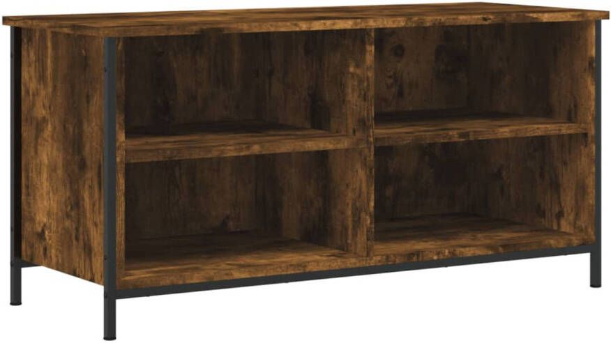 VidaXL -Tv-meubel-100x40x50-cm-bewerkt-hout-gerookt-eikenkleurig