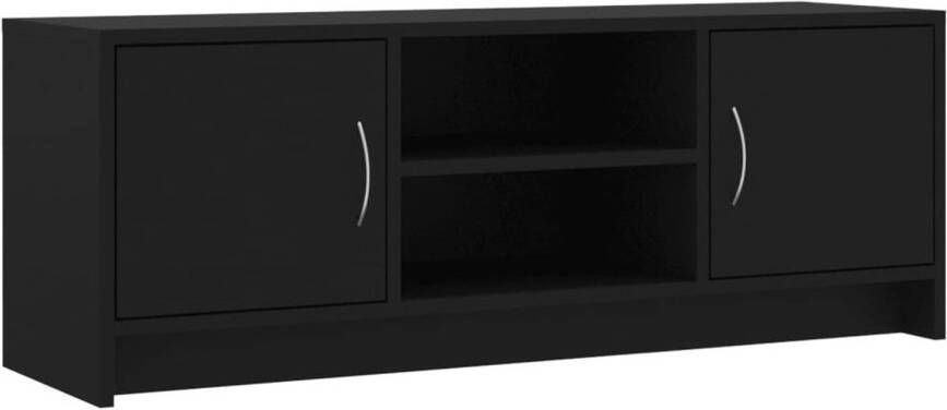 VidaXL -Tv-meubel-102x30x37 5-cm-bewerkt-hout-zwart