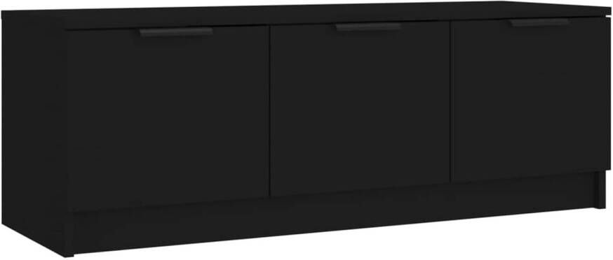 VidaXL -Tv-meubel-102x35x36 5-cm-bewerkt-hout-zwart