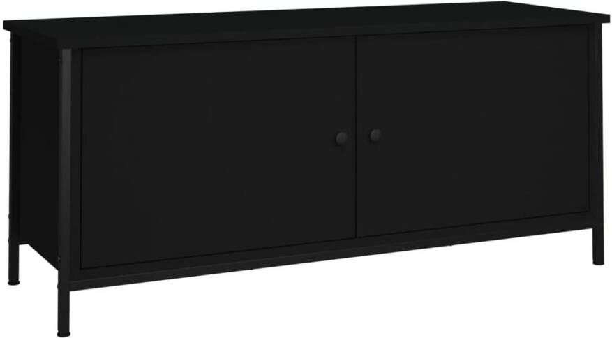 VidaXL -Tv-meubel-102x35x45-cm-bewerkt-hout-zwart