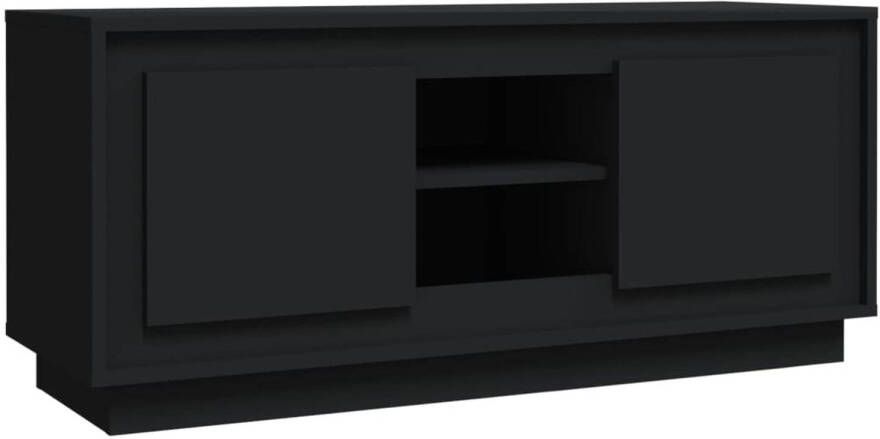 VidaXL -Tv-meubel-102x35x45-cm-bewerkt-hout-zwart