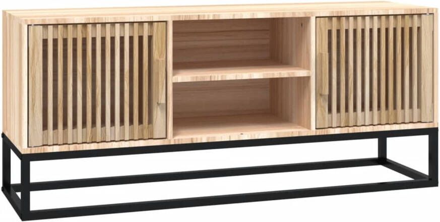 VidaXL -Tv-meubel-105x30x45-cm-bewerkt-hout-en-ijzer