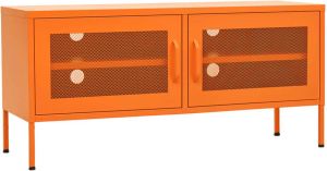 VidaXL -Tv-meubel-105x35x50-cm-staal-oranje