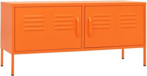 VidaXL -Tv-meubel-105x35x50-cm-staal-oranje