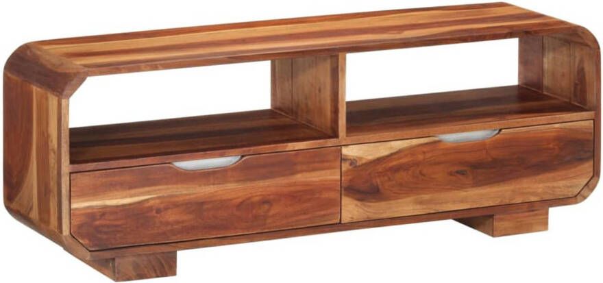 VIDAXL Tv-meubel 110x30x40 cm massief acaciahout