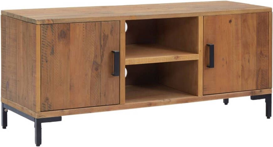 VidaXL -Tv-meubel-110x35x48-cm-gerecycled-massief-grenenhout-bruin