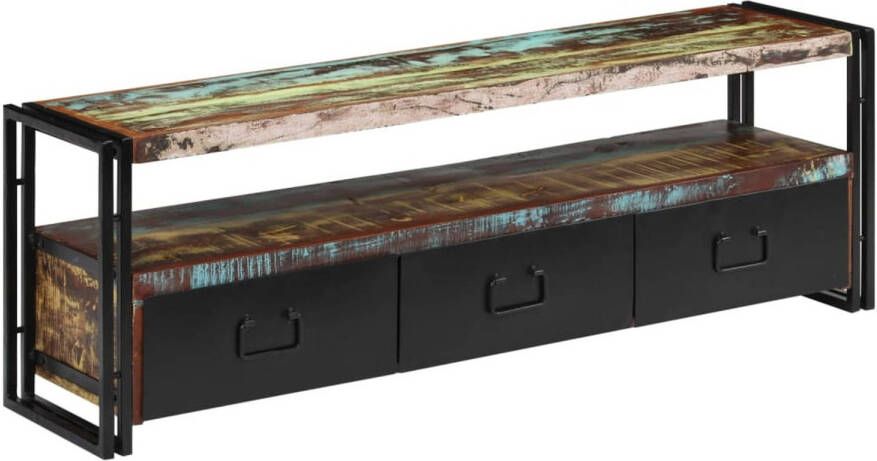 VidaXL -Tv-meubel-120x30x40-cm-massief-gerecycled-hout