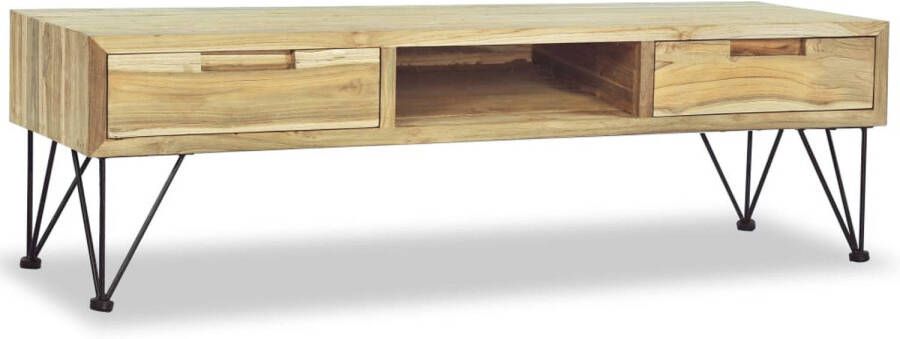VidaXL -Tv-meubel-120x35x35-cm-massief-teakhout