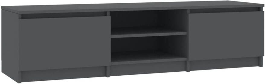 VidaXL -Tv-meubel-140x40x35 5-cm-bewerkt-hout-grijs