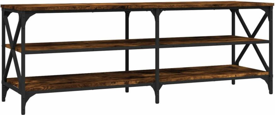 VidaXL -Tv-meubel-140x40x50-cm-bewerkt-hout-gerookt-eikenkleurig