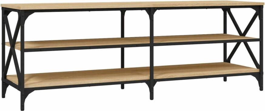 VidaXL -Tv-meubel-140x40x50-cm-bewerkt-hout-sonoma-eikenkleurig