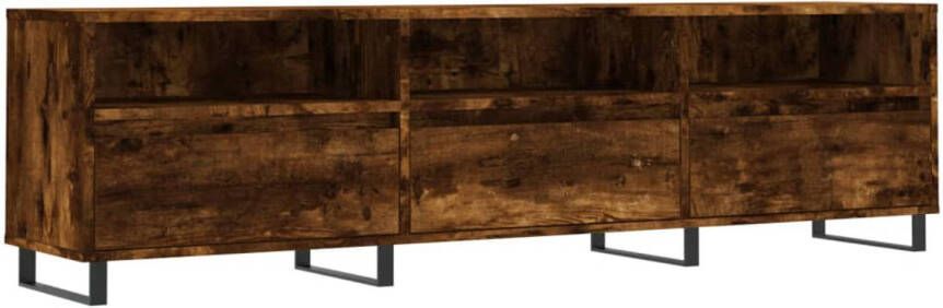 VidaXL -Tv-meubel-150x30x44 5-cm-bewerkt-hout-gerookt-eikenkleurig