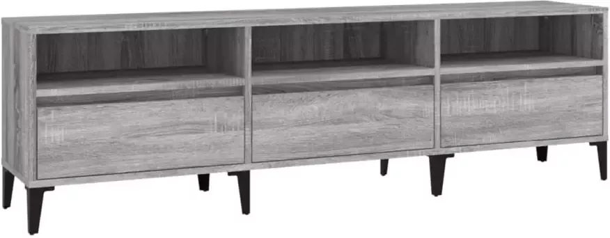VidaXL -Tv-meubel-150x30x44 5-cm-bewerkt-hout-grijs-sonoma-eikenkleurig