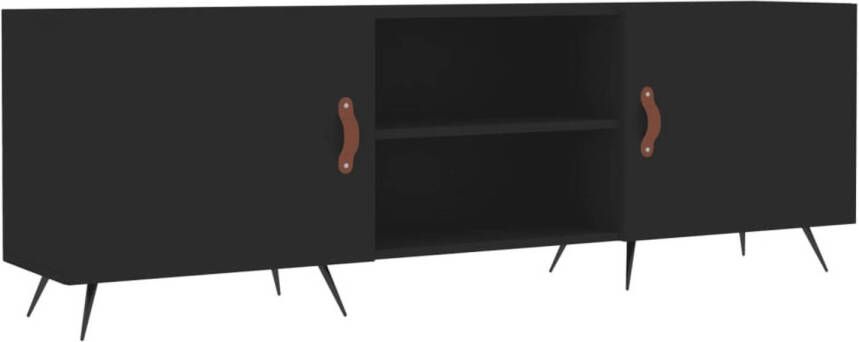 VidaXL -Tv-meubel-150x30x50-cm-bewerkt-hout-zwart