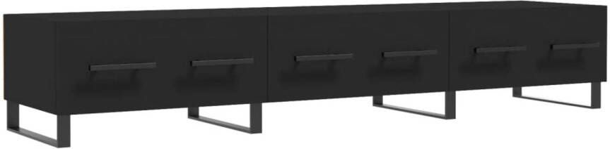 VidaXL -Tv-meubel-150x36x30-cm-bewerkt-hout-zwart