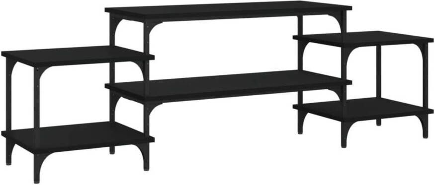 VidaXL -Tv-meubel-157x35x52-cm-bewerkt-hout-zwart