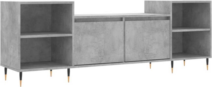 VidaXL -Tv-meubel-160x35x55-cm-bewerkt-hout-betongrijs