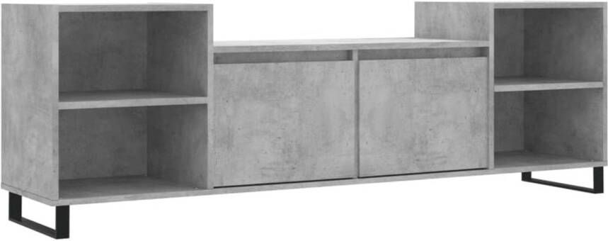 VidaXL -Tv-meubel-160x35x55-cm-bewerkt-hout-betongrijs