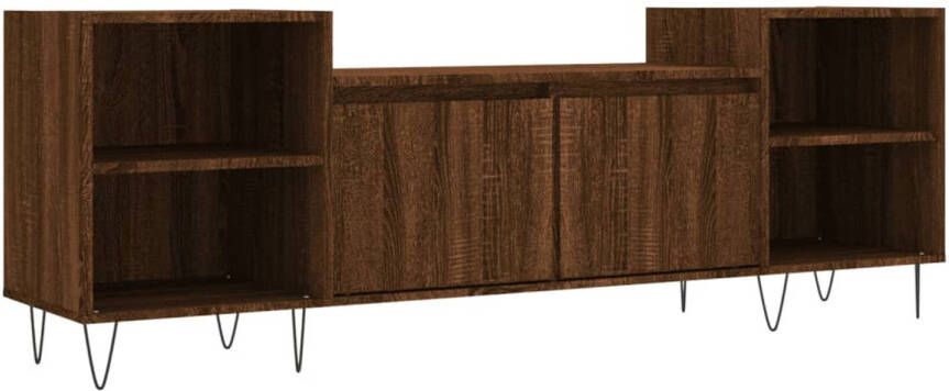 VidaXL -Tv-meubel-160x35x55-cm-bewerkt-hout-bruineikenkleurig