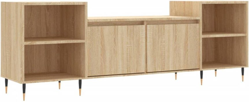 VidaXL -Tv-meubel-160x35x55-cm-bewerkt-hout-sonoma-eikenkleurig