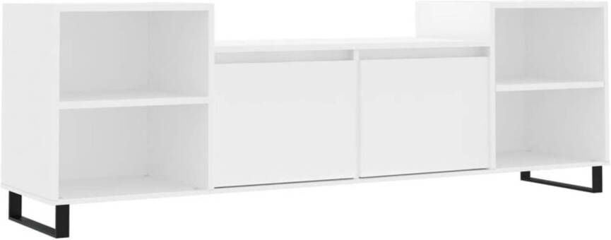 VidaXL -Tv-meubel-160x35x55-cm-bewerkt-hout-wit