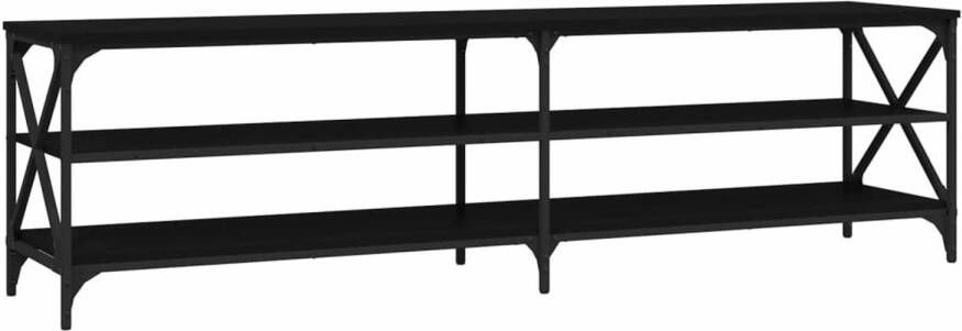 VidaXL -Tv-meubel-180x40x50-cm-bewerkt-hout-zwart