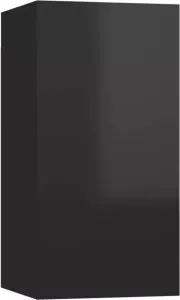 VidaXL Tv-meubel 30 5x30x60 cm spaanplaat hoogglans zwart