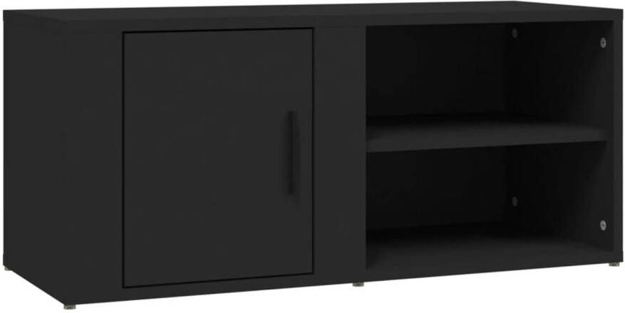 VidaXL Tv-meubel 80x31 5x36 cm bewerkt hout zwart