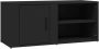 VidaXL -Tv-meubel-80x31 5x36-cm-bewerkt-hout-zwart - Thumbnail 1