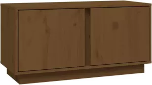 VidaXL Tv-meubel 80x35x40 5 cm massief grenenhout honingbruin