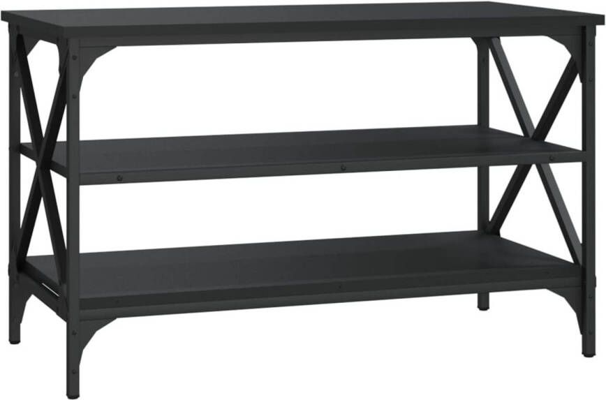 VidaXL -Tv-meubel-80x40x50-cm-bewerkt-hout-zwart