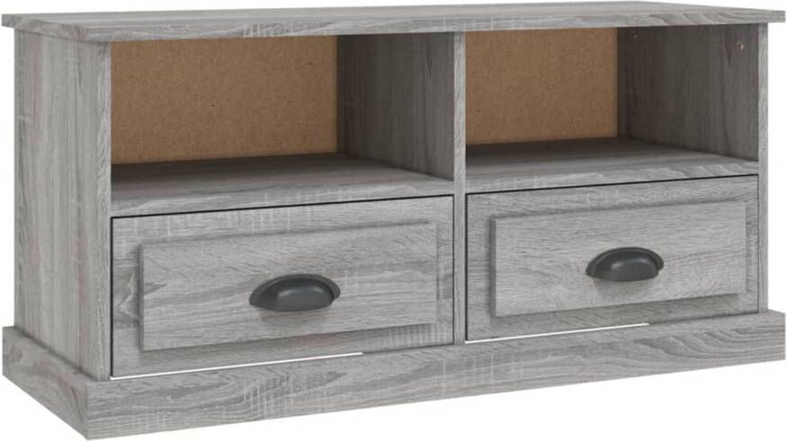 VidaXL -Tv-meubel-93x35 5x45-cm-bewerkt-hout-grijs-sonoma-eikenkleurig