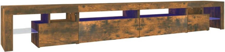 VidaXL -Tv-meubel-LED-verlichting-290x36 5x40-cm-gerookt-290x36 5x40-cm