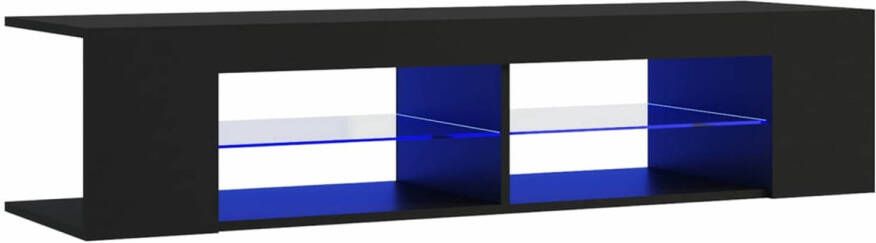 VidaXL -Tv-meubel-met-LED-verlichting-135x39x30-cm-zwart