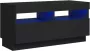 VIDAXL Tv-meubel met LED-verlichting 80x35x40 cm zwart - Thumbnail 1