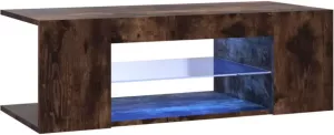 VidaXL Tv-meubel Met Led-verlichting 90x39x30 Cm Gerookt Eikenkleurig