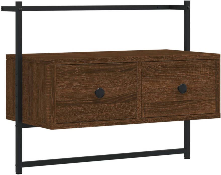 VidaXL -Tv-meubel-wandgemonteerd-60 5x30x51-cm-hout-bruineikenkleurig