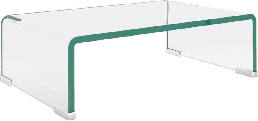 VidaXL -Tv-meubel monitorverhoger-transparant-40x25x11-cm-glas