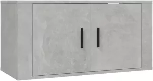 VidaXL Tv-wandmeubel 80x34 5x40 Cm Betongrijs