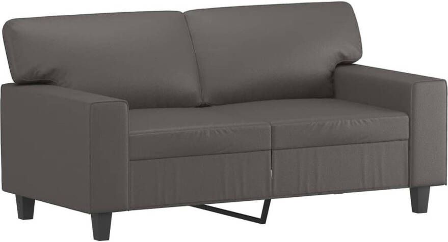 VidaXL -Tweezitsbank-120-cm-kunstleer-grijs