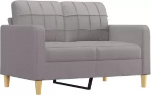 VidaXL Tweezitsbank 120 cm stof lichtgrijs