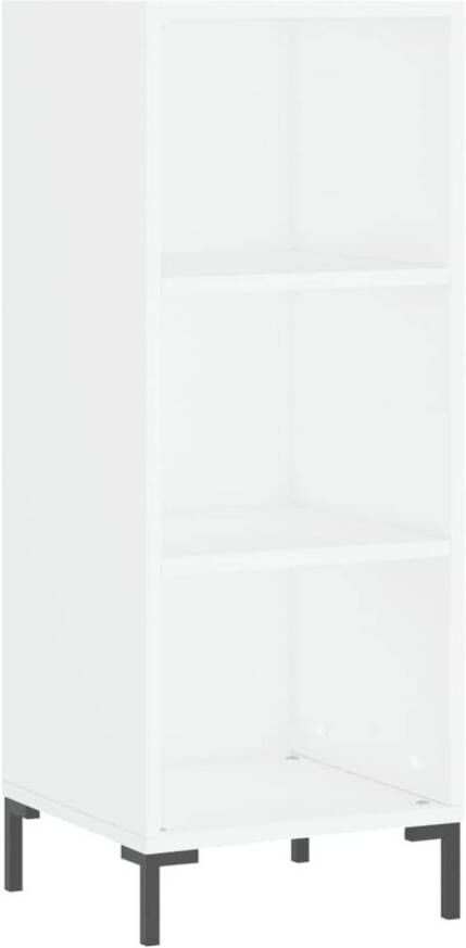 VidaXL -Dressoir-34 5x32 5x90-cm-bewerkt-hout-wit - Foto 2