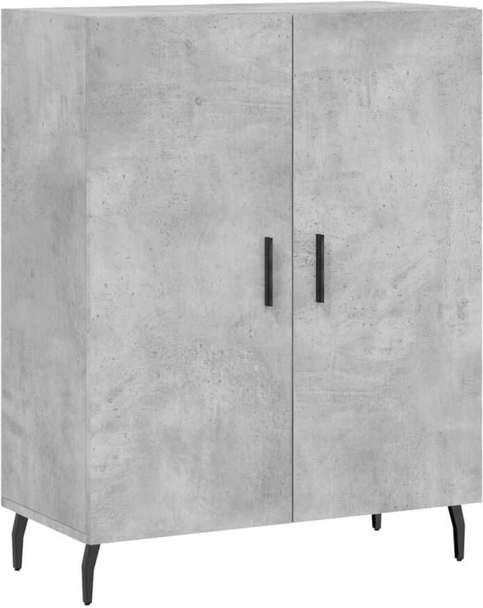 VidaXL Dressoir 69 5x34x90 cm Hout Betongrijs Dressoir Buffetkast Kast Houten Dressoir Grijze Dressoir - Foto 2
