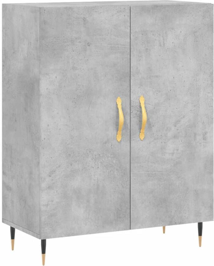 VidaXL Dressoir 69 5x34x90 cm Hout Betongrijs Dressoir Buffetkast Kast Houten Dressoir Grijze Dressoir